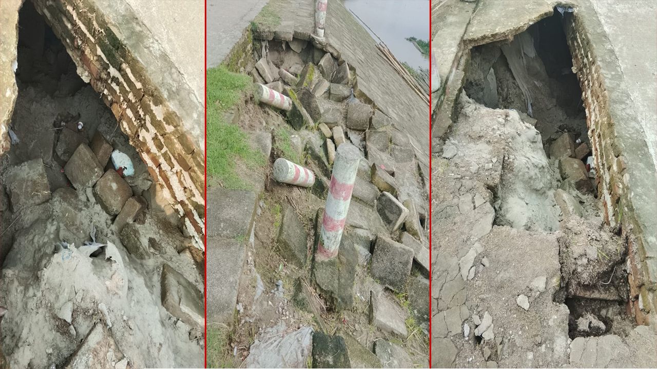 ঝুঁকিতে গোয়ারা-রাইটুটি সংযোগ সেতু, দ্রুত সংস্কারের দাবি এলাকাবাসীর