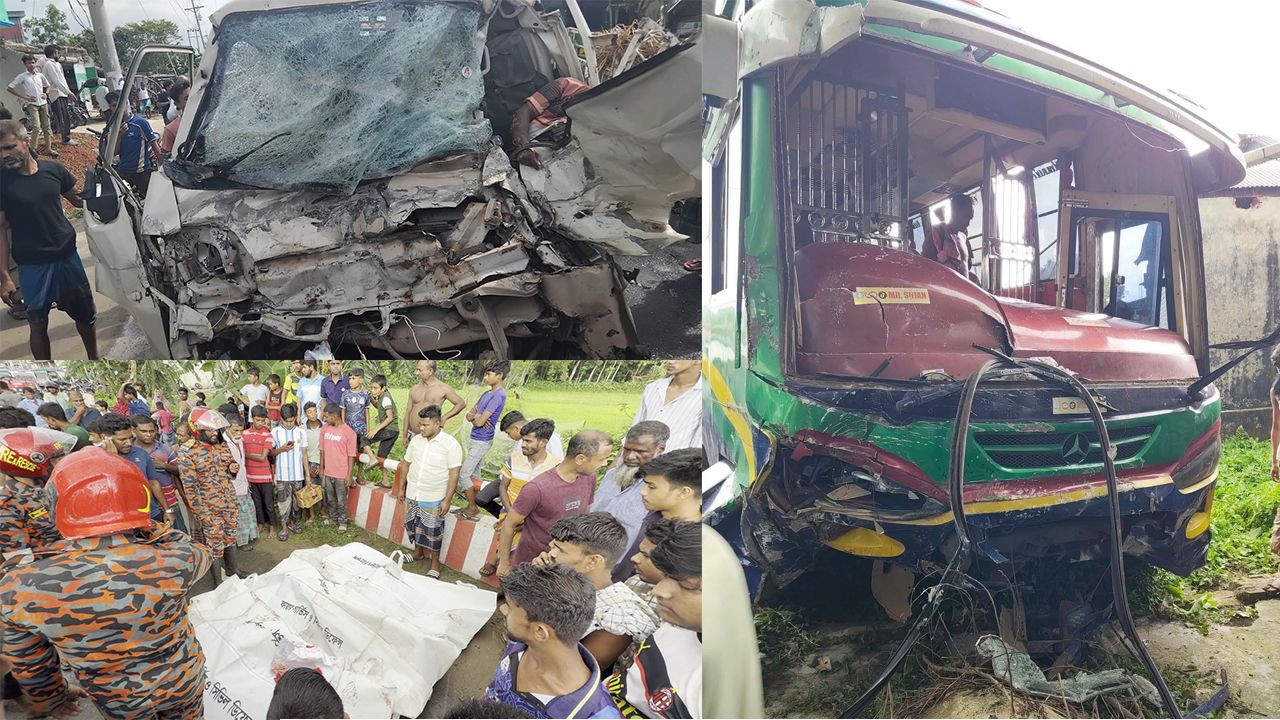 পাকুন্দিয়ায় বাস ও গরুবাহী পিকআপের সংঘর্ষ, প্রাণ হারালেন ৩ জন