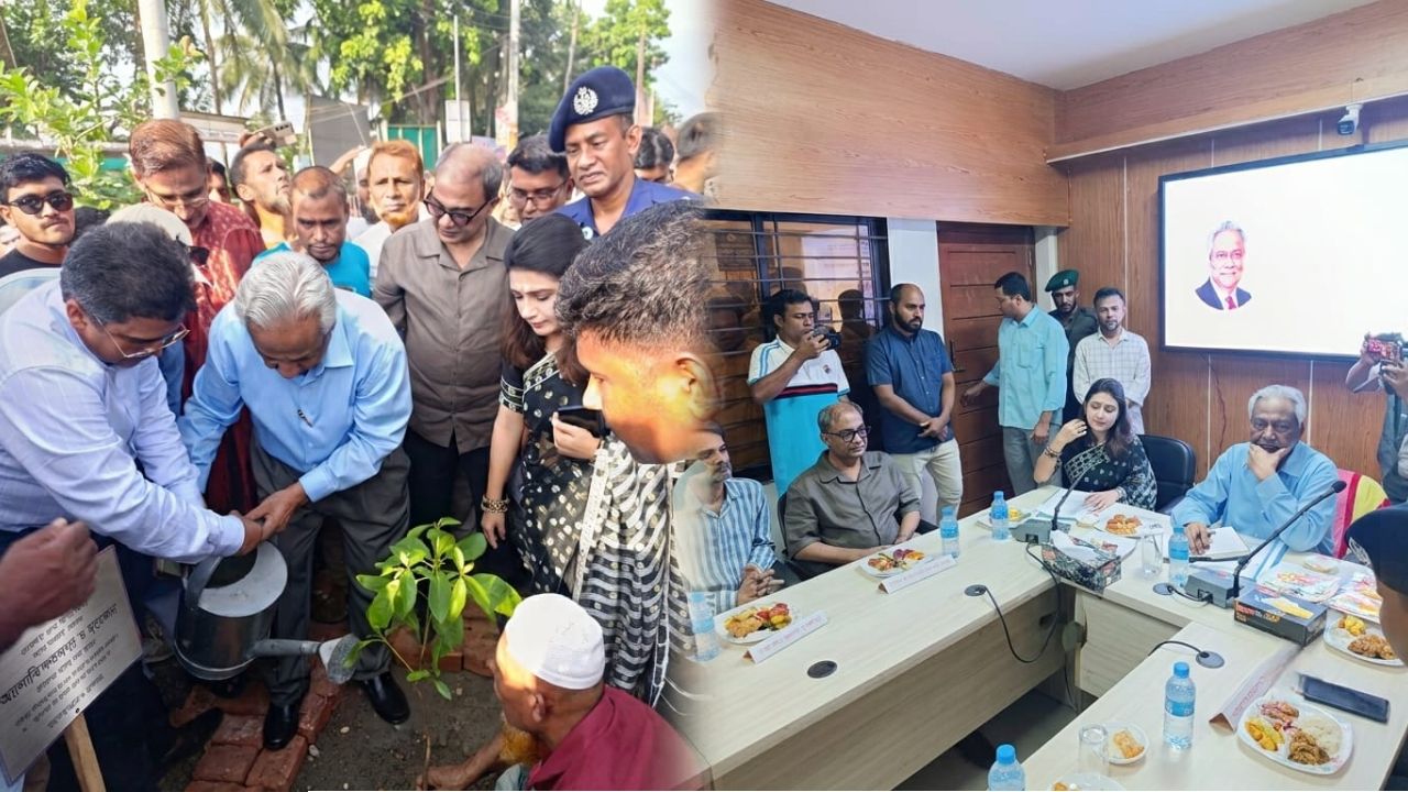 তাড়াইলে এমপি ড. ওসমান ফারুকের মতবিনিময় সভা ও বৃক্ষরোপণ
